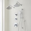 Greyfield Thermostatic Shower System with Dual Showerheads, Slide Bar & Hand Shower, , large image number 1