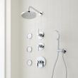 Greyfield Thermostatic Shower System with 3 Body Sprays and Hand Shower, , large image number 1