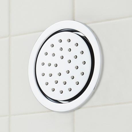 Greyfield Thermostatic Shower System with 3 Body Sprays and Hand Shower
