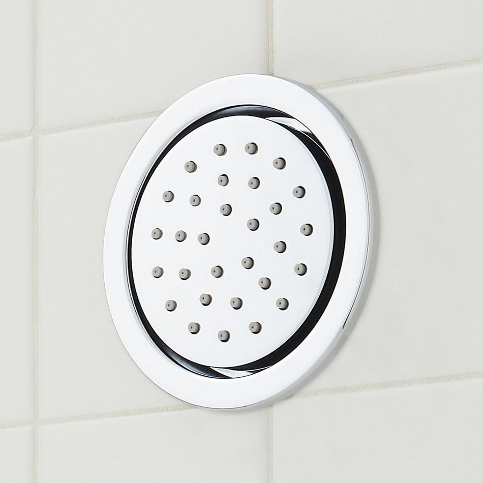 Greyfield Thermostatic Shower System with 3 Body Sprays, Slide Bar and Hand Shower - Chrome, , large image number 6