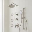 Greyfield Thermostatic Shower System with 3 Body Sprays, Slide Bar and Hand Shower, , large image number 0