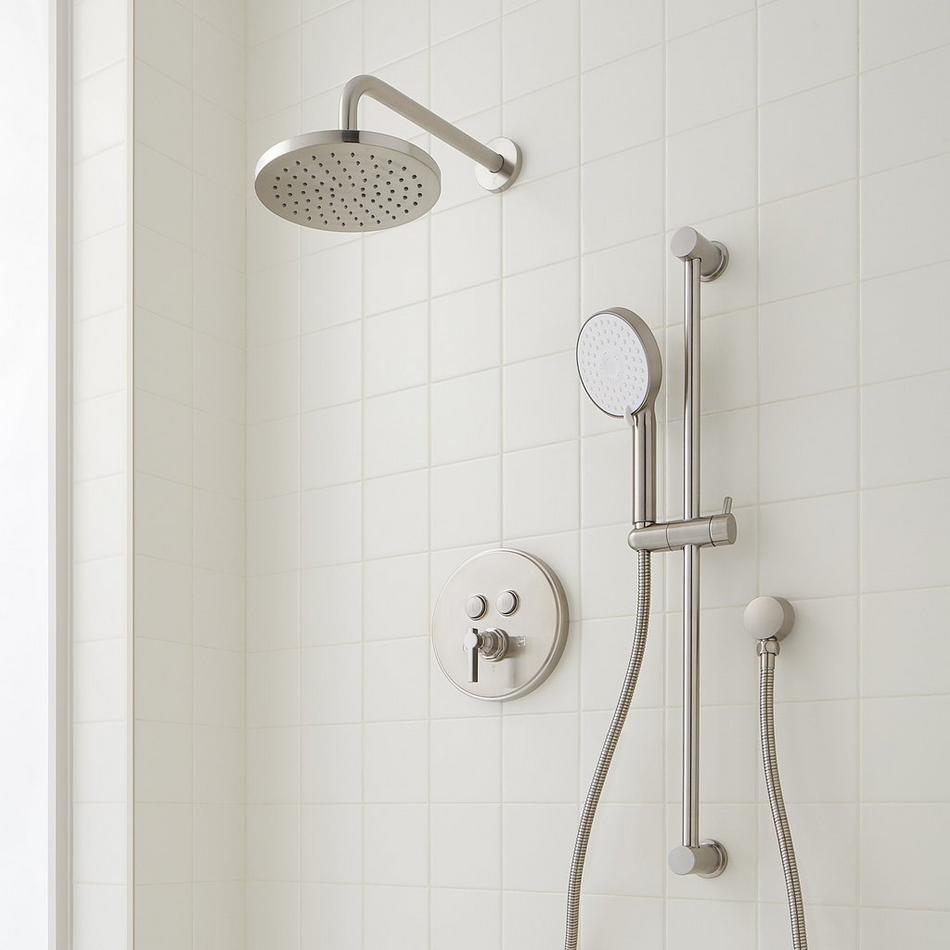Greyfield Simple Select Shower System with Slide Bar and Hand Shower, , large image number 2