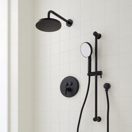 Greyfield Simple Select Shower System with Slide Bar and Hand Shower