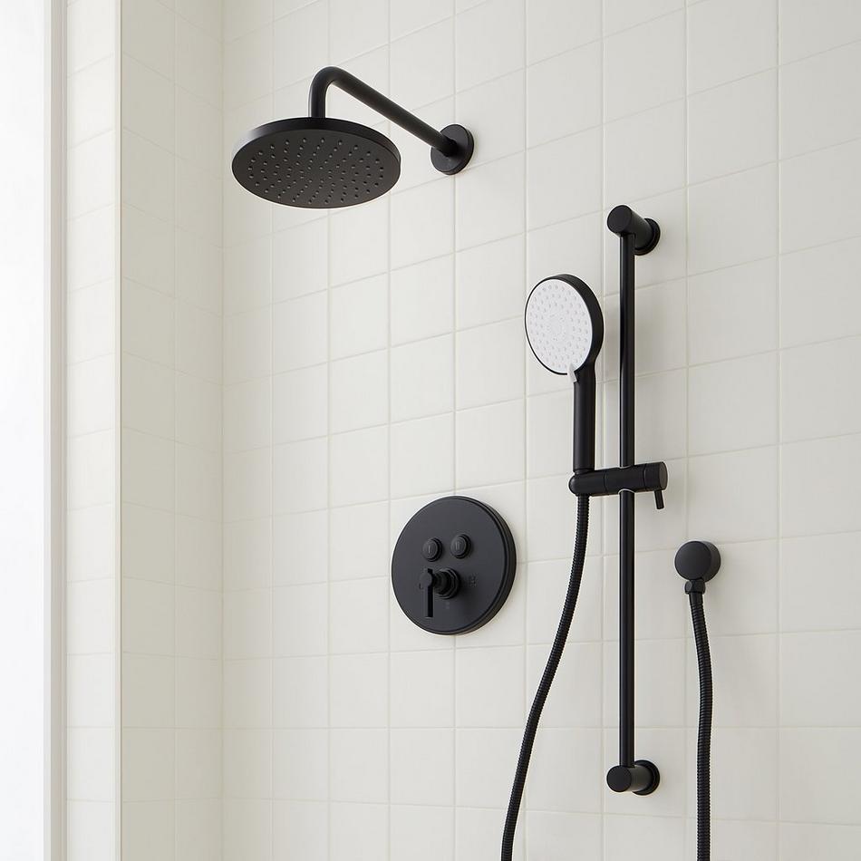 Greyfield Simple Select Shower System with Slide Bar and Hand Shower, , large image number 5