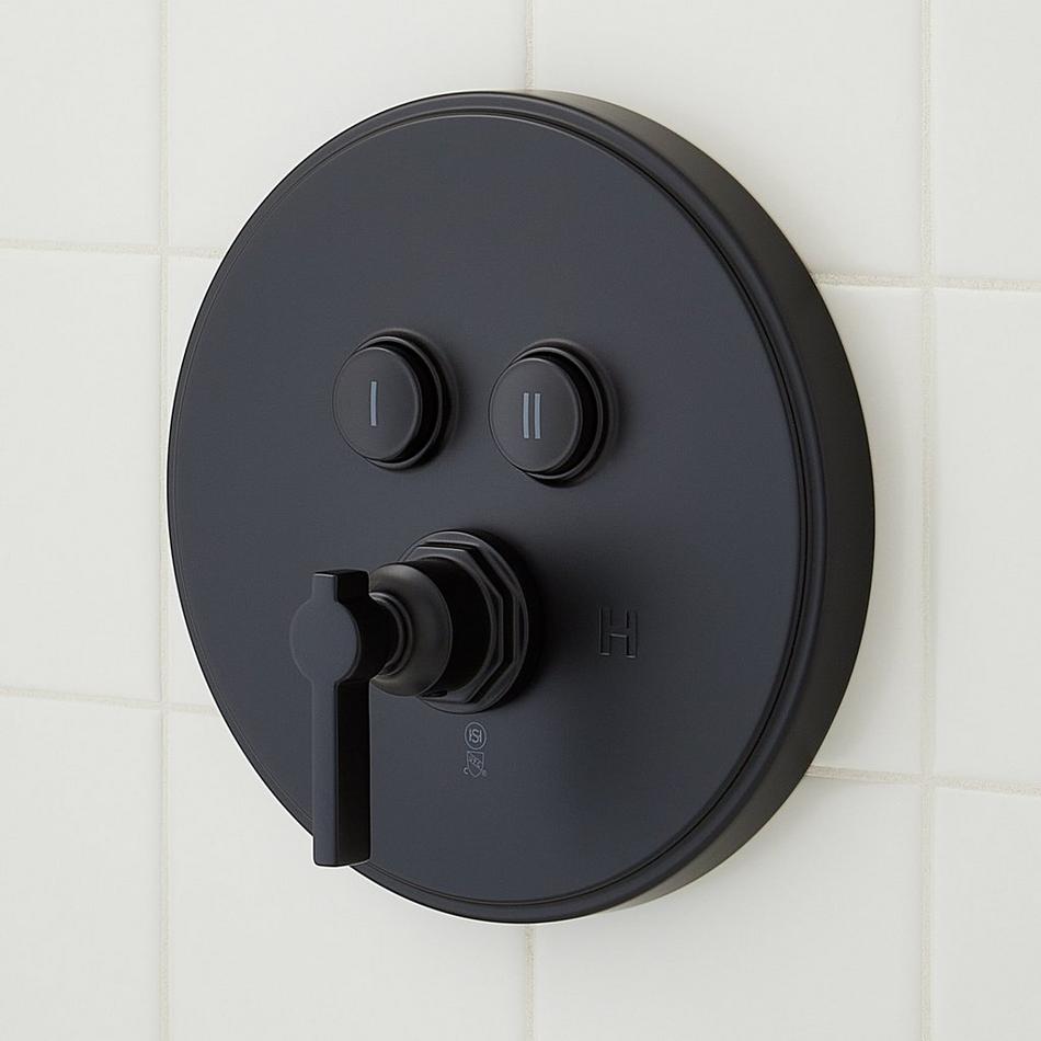Greyfield Simple Select Shower System with Slide Bar and Hand Shower - Matte Black, , large image number 2