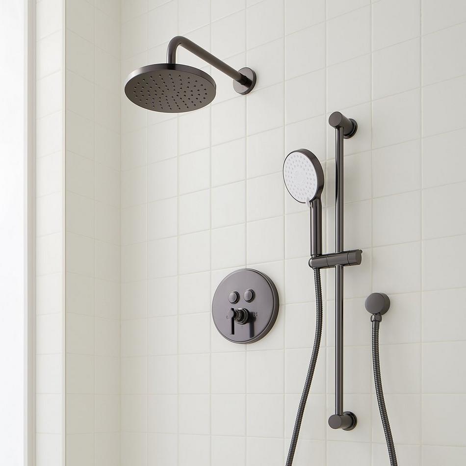 Greyfield Simple Select Shower System with Slide Bar and Hand Shower, , large image number 4