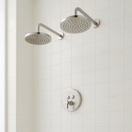 Greyfield Simple Select Shower System with Dual Showerheads