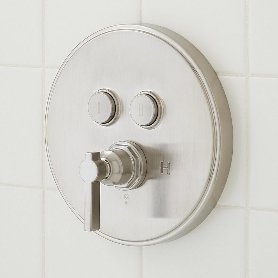 Greyfield Simple Select Shower System with Dual Showerheads - Brushed Nickel, , large image number 2