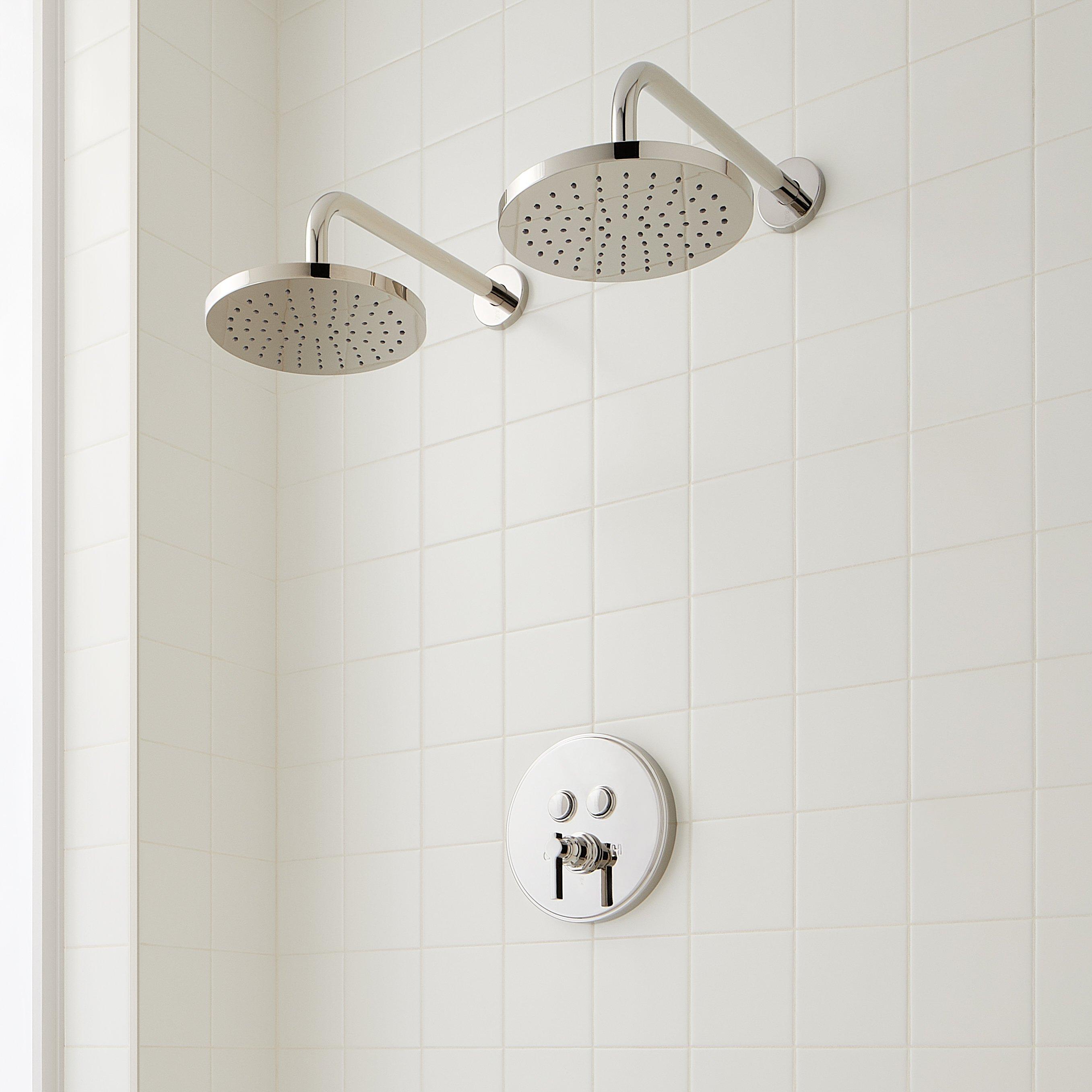 Greyfield Simple Select Shower System with Dual Showerheads