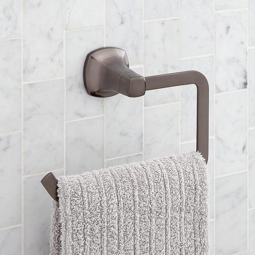 Sefina Towel Ring in Gunmetal