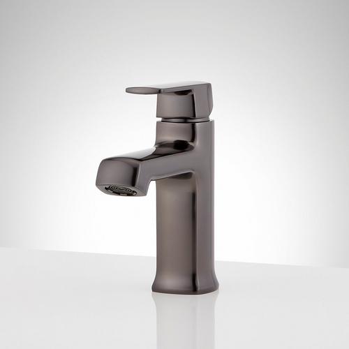 Sefina Single-Hole Bathroom Faucet in Gunmetal