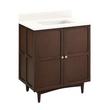 30" Delavan Vanity  - Rectangle Undermount Sink - Cold Brew - Arctic White Quartz - No Faucet Holes, , large image number 1
