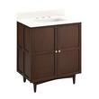 30" Delavan Vanity with Rectangular Undermount Sink - Cold Brew - Arctic White Quartz - Widespread, , large image number 0