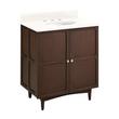 30" Delavan Vanity with Undermount Sink - Cold Brew - Arctic White Quartz - Widespread, , large image number 0
