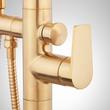 Berwyn Freestanding Tub Faucet with Hand Shower and Rough-In Valve with Stops - Brushed Gold, , large image number 2