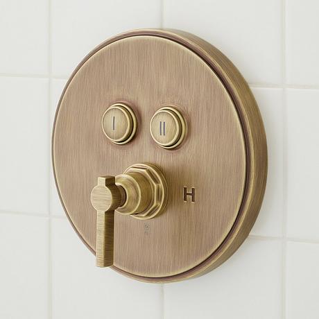Greyfield Simple Select Shower System with Dual Showerheads