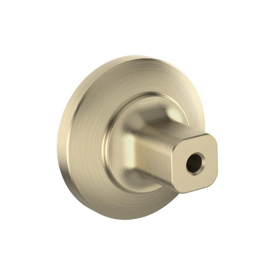 Anberlin Round Two Tone Cabinet Knob Matte White - Golden Champagne, , large image number 2