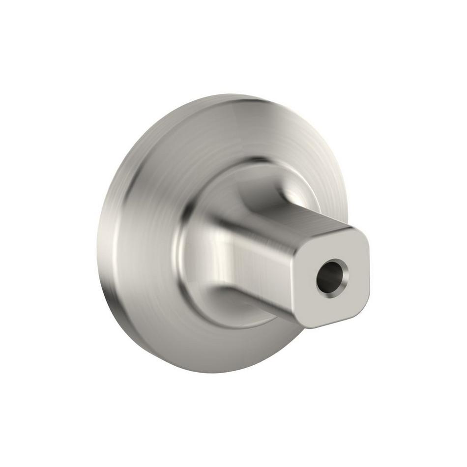 Anberlin Round Two Tone Cabinet Knob Matte White - Satin Nickel, , large image number 2