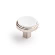 Anberlin Round Two Tone Cabinet Knob Matte White, , large image number 2