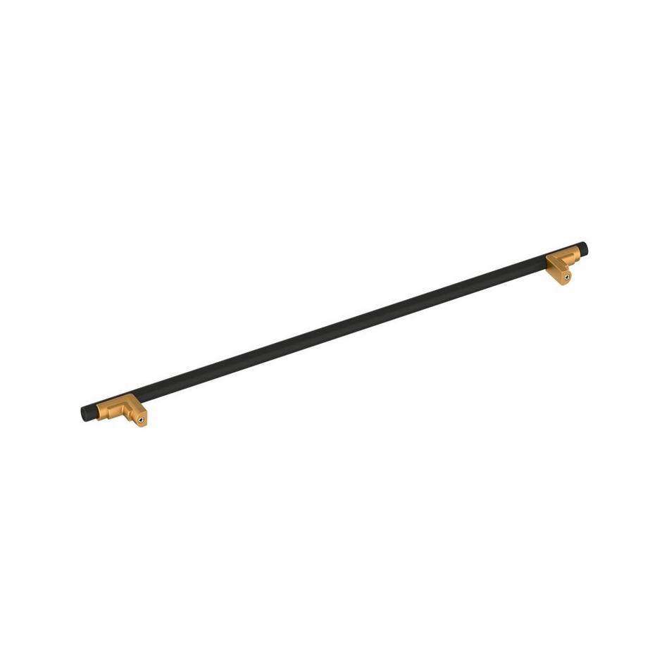 24" Anberlin Two Tone Appliance Pull Matte Black - Brushed Gold, , large image number 3