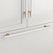 24" Anberlin Two Tone Appliance Pull Matte White - Brushed Gold, , large image number 0