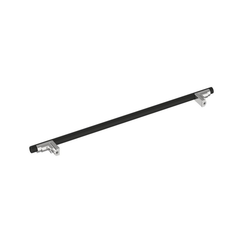 18" Anberlin Two Tone Appliance Pull Matte Black - Polished Chrome, , large image number 2