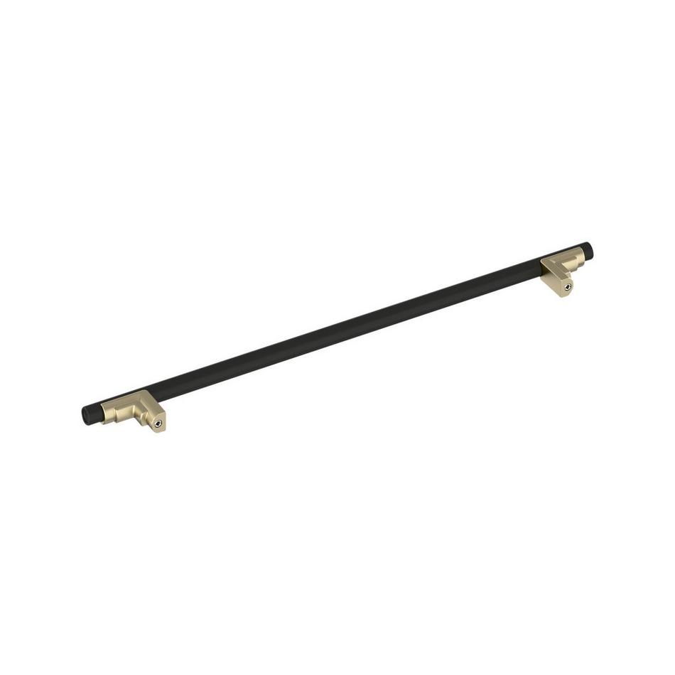 18" Anberlin Two Tone Appliance Pull Matte Black - Golden Champagne, , large image number 2