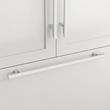 18" Anberlin Two Tone Appliance Pull Matte White - Polished Chrome, , large image number 0