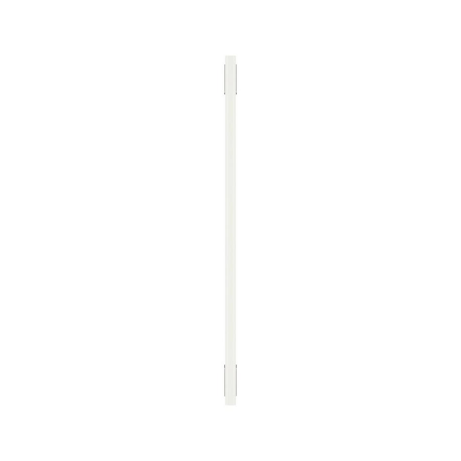 18" Anberlin Two Tone Appliance Pull Matte White - Satin Nickel, , large image number 1