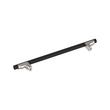 12" Anberlin Two Tone Appliance Pull Matte Black - Polished Nickel, , large image number 2