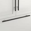 12" Anberlin Two Tone Appliance Pull Matte Black - Polished Nickel, , large image number 0