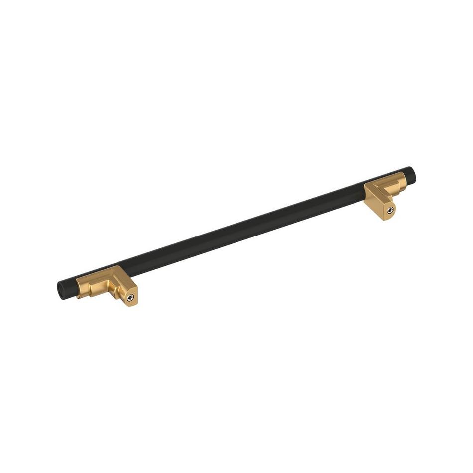 12" Anberlin Two Tone Appliance Pull Matte Black - Champagne Bronze, , large image number 2