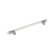 12" Anberlin Two Tone Appliance Pull Matte White - Satin Nickel, , large image number 2