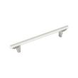 12" Anberlin Two Tone Appliance Pull Matte White - Satin Nickel, , large image number 0