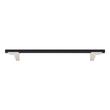 10-1/16" Anberlin Two Tone Oversized Cabinet Pull Matte Black - Satin Nickel, , large image number 2