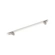 10-1/16" Anberlin Two Tone Oversized Cabinet Pull Matte White - Polished Nickel, , large image number 3