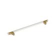 10-1/16" Anberlin Two Tone Oversized Cabinet Pull Matte White - Champagne Bronze, , large image number 3