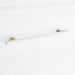 10-1/16" Anberlin Two Tone Oversized Cabinet Pull Matte White - Brushed Gold, , large image number 5