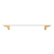 10-1/16" Anberlin Two Tone Oversized Cabinet Pull Matte White - Brushed Gold, , large image number 2