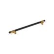 8-13/16" Anberlin Two Tone Oversized Cabinet Pull Matte Black - Champagne Bronze, , large image number 2