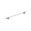 8-13/16" Anberlin Two Tone Oversized Cabinet Pull Matte White - Polished Chrome, , large image number 3