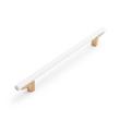 8-13/16" Anberlin Two Tone Oversized Cabinet Pull Matte White - Champagne Bronze, , large image number 0