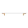 8-13/16" Anberlin Two Tone Oversized Cabinet Pull Matte White - Champagne Bronze, , large image number 2