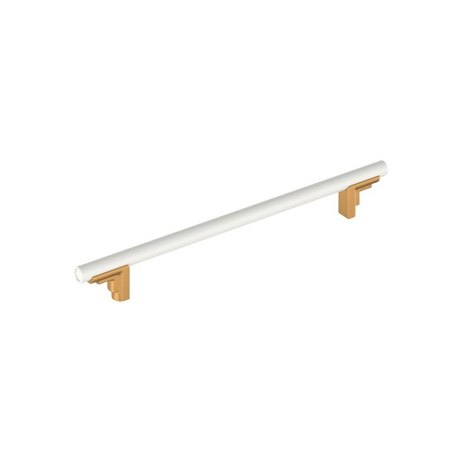 Anberlin Two Tone Oversized Cabinet Pull Matte White, , large image number 0