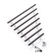 7-9/16" Anberlin Two Tone Cabinet Pull Matte Black - Polished Chrome, , large image number 1