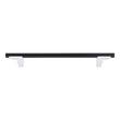 7-9/16" Anberlin Two Tone Cabinet Pull Matte Black - Polished Chrome, , large image number 2