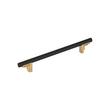 7-9/16" Anberlin Two Tone Cabinet Pull Matte Black - Champagne Bronze, , large image number 0