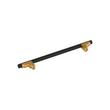 7-9/16" Anberlin Two Tone Cabinet Pull Matte Black - Brushed Gold, , large image number 3
