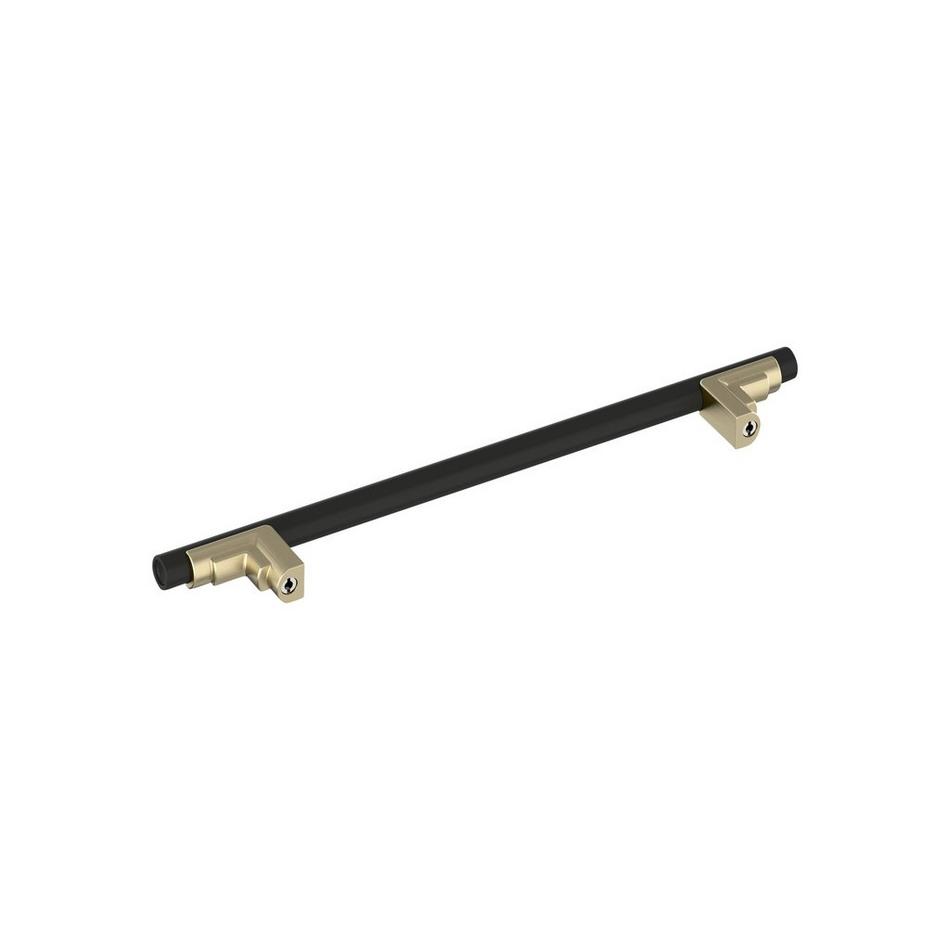 7-9/16" Anberlin Two Tone Cabinet Pull Matte Black - Golden Champagne, , large image number 3