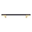 7-9/16" Anberlin Two Tone Cabinet Pull Matte Black - Golden Champagne, , large image number 2
